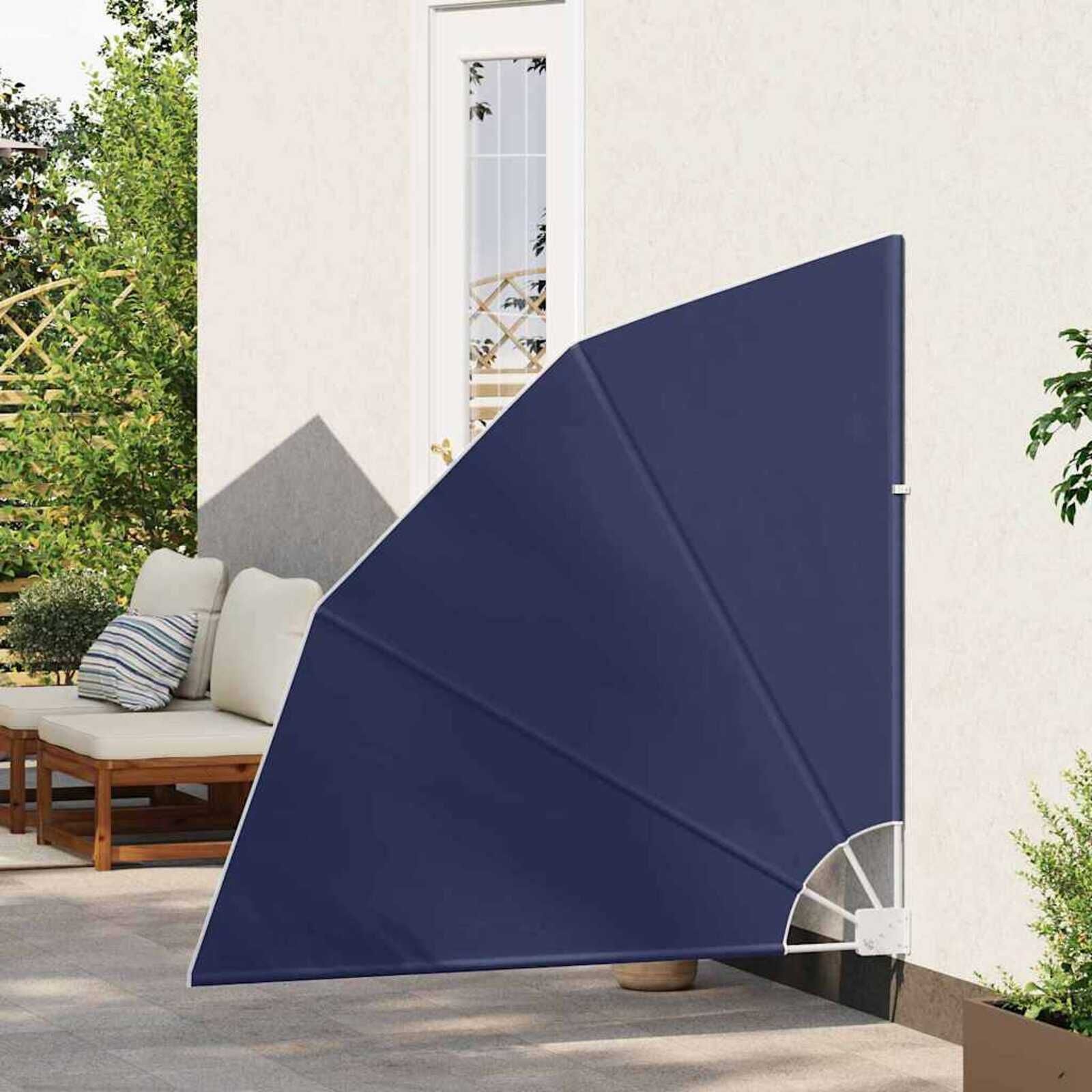 vidaXL Balkon Privacy Scherm Marineblauw 140 x 140 cm Stof