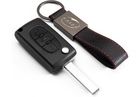 Autosleutel Behuizing Peugeot 107-607 (3 knoppen) - 46% Korting!