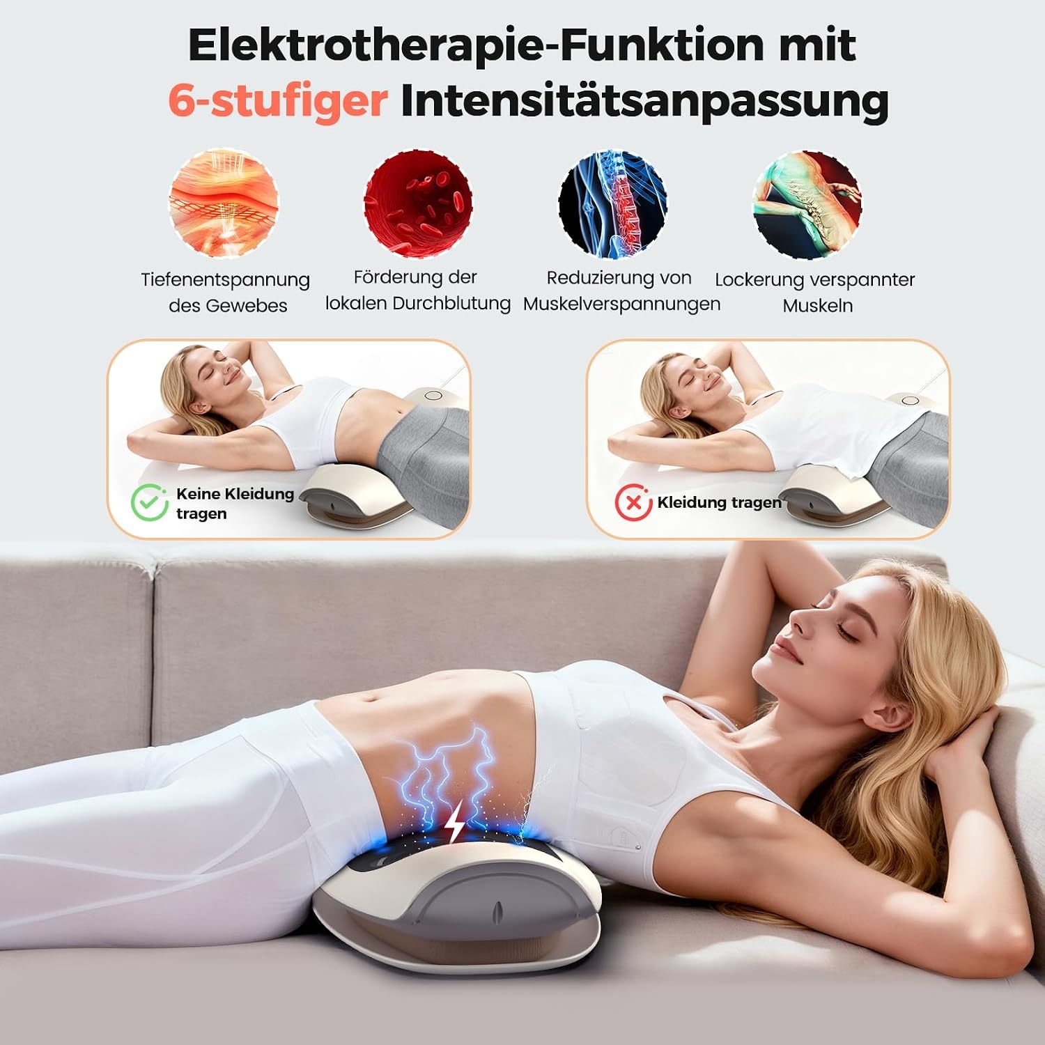 Elektrische Rugstretcher met 5 functies - 52% Korting