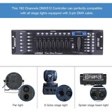DMX Controller, DMX 512 console, 192 kanalen, uitrusting voor DJ Disco Light Party Scene, Verlichting voor slaapkamer, woonkamer, zaal