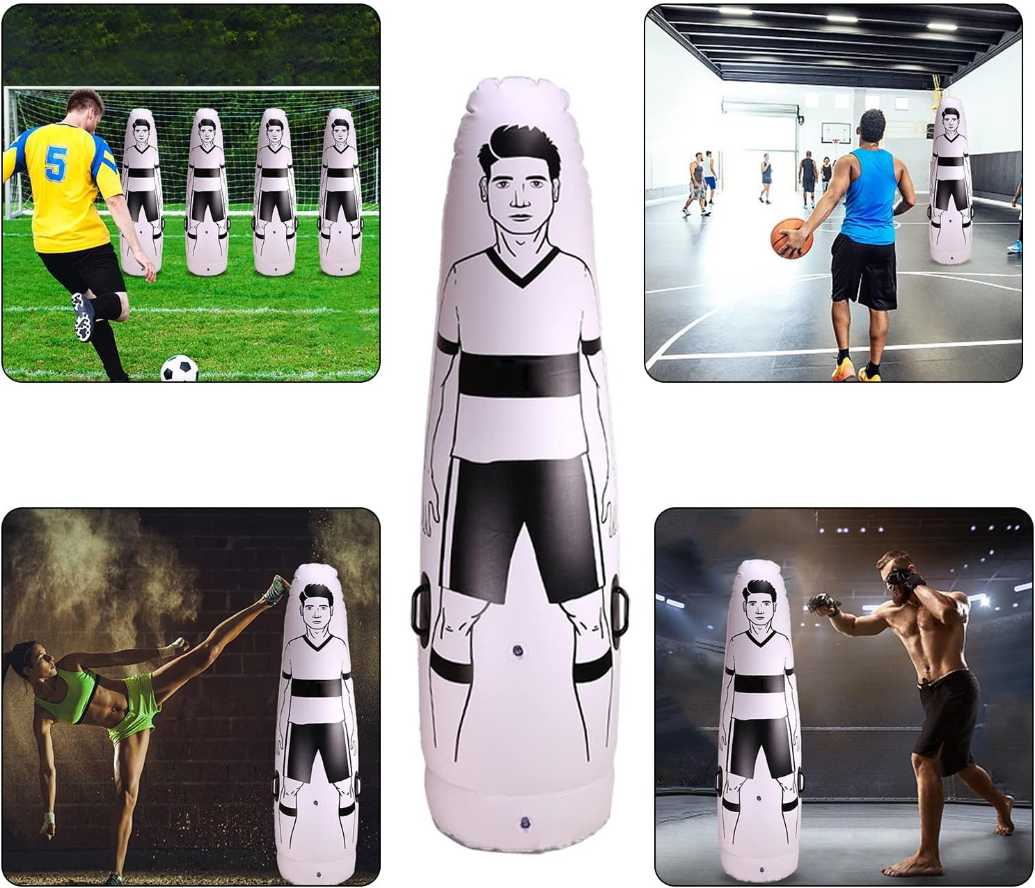 Opblaasbare Voetbal Trainingsdummy 1.75M - 57% Korting
