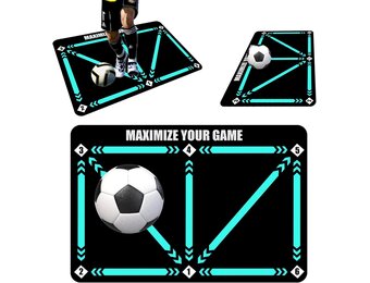 Voetbal Trainingsmat 60x90cm Zwart - Balcontrole & Techniek - 27% Korting