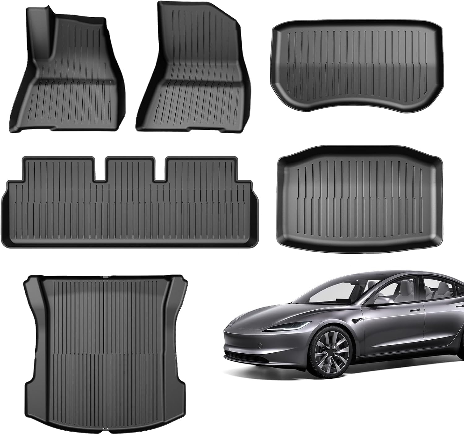 Tesla Model 3 Vloermatten (6-delig) - 30% Korting