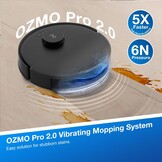 Robotstofzuiger N20 Pro Plus: 8000 Pa, 300 min, Zwart (35% Korting!)