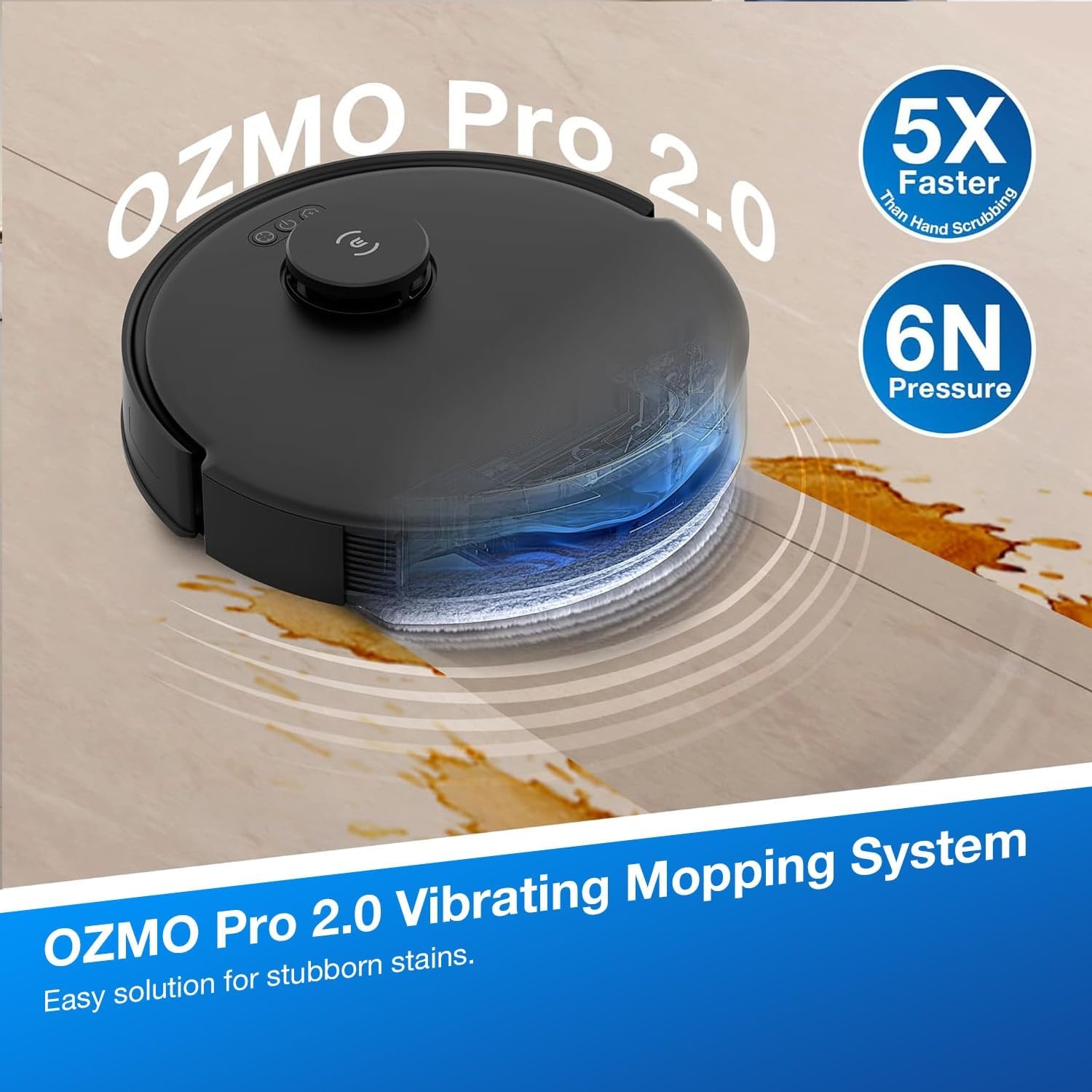 Robotstofzuiger N20 Pro Plus: 8000 Pa, 300 min, Zwart (35% Korting!)