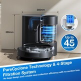 Robotstofzuiger N20 Pro Plus: 8000 Pa, 300 min, Zwart (35% Korting!)