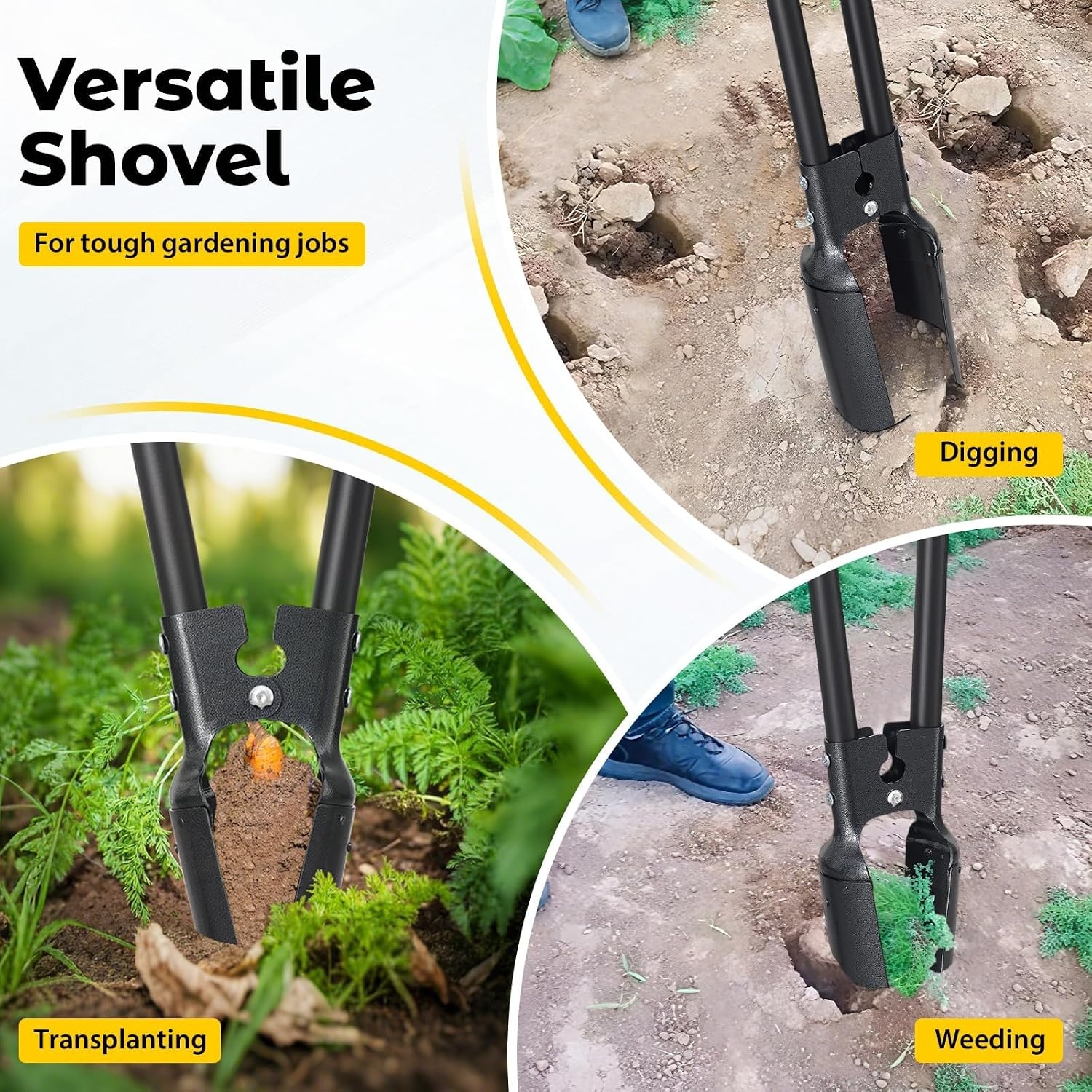 Paalgatboor Grondboor 154cm Dubbele Spade - 34% Korting