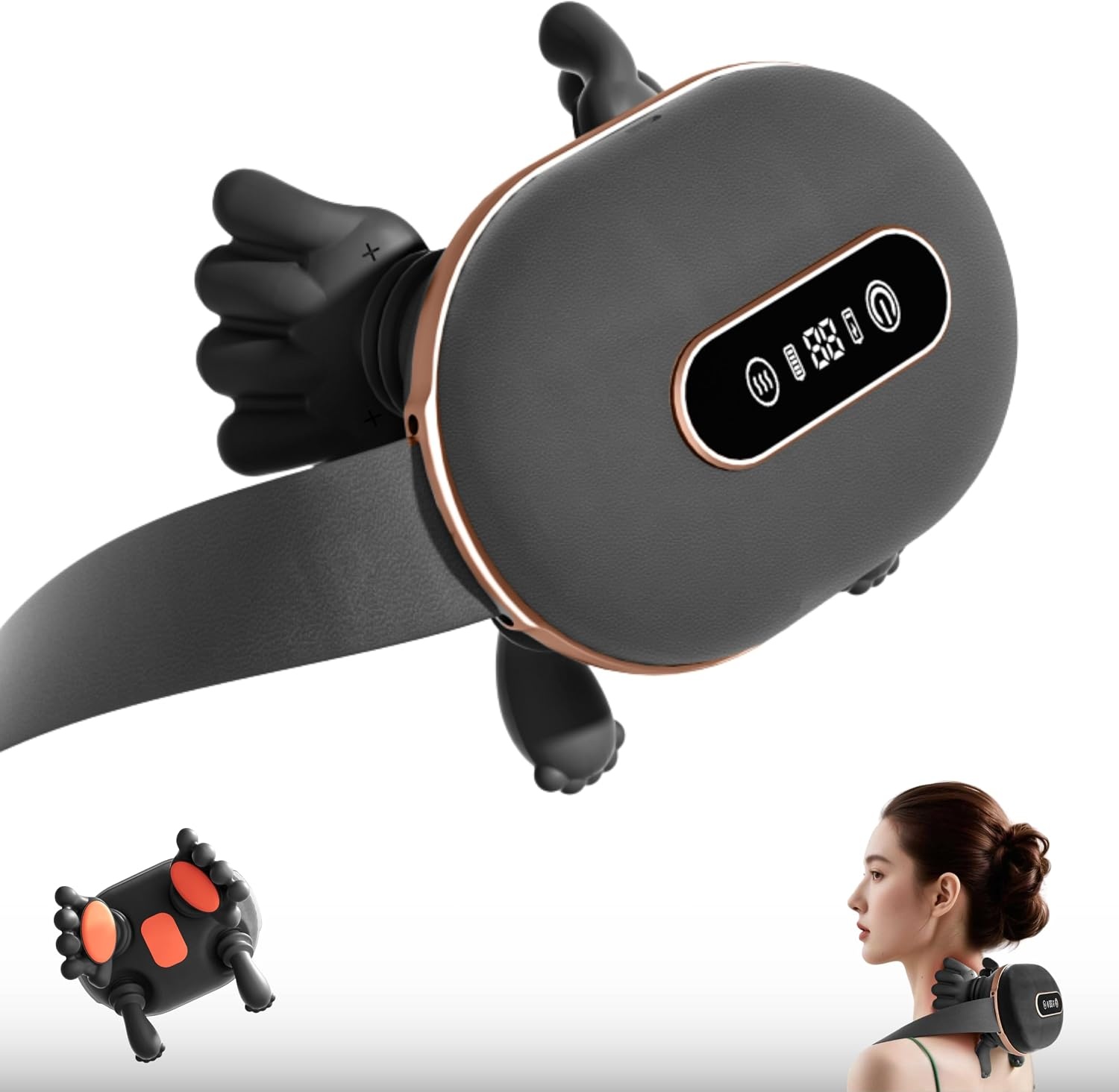 Elektrische Nek- & Schoudermassager 4D met Warmte - 34% Korting