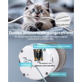 Kattenvoerautomaat 6L - 3 Bakken | Instelbaar | Wit | 34% Korting