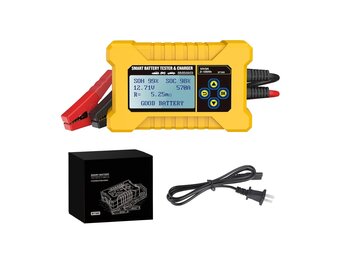 Accutester & Lader 12V Auto/Motor - 33% Korting!