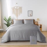 Dekbedovertrekset Bamboe Zijde Groen 200x220 cm - 60% Korting
