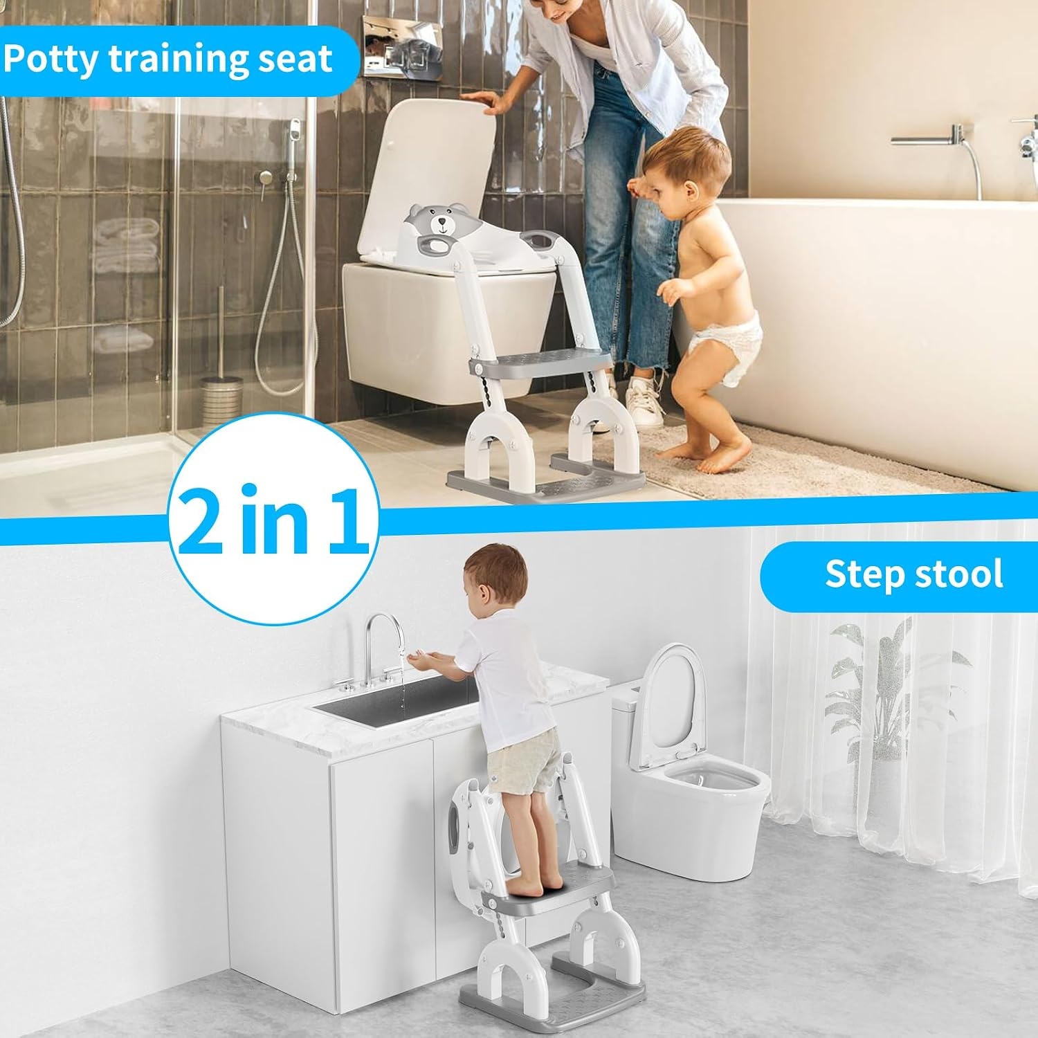 Zindelijkheidstrainer met Trap 2-in-1 - 59% Korting