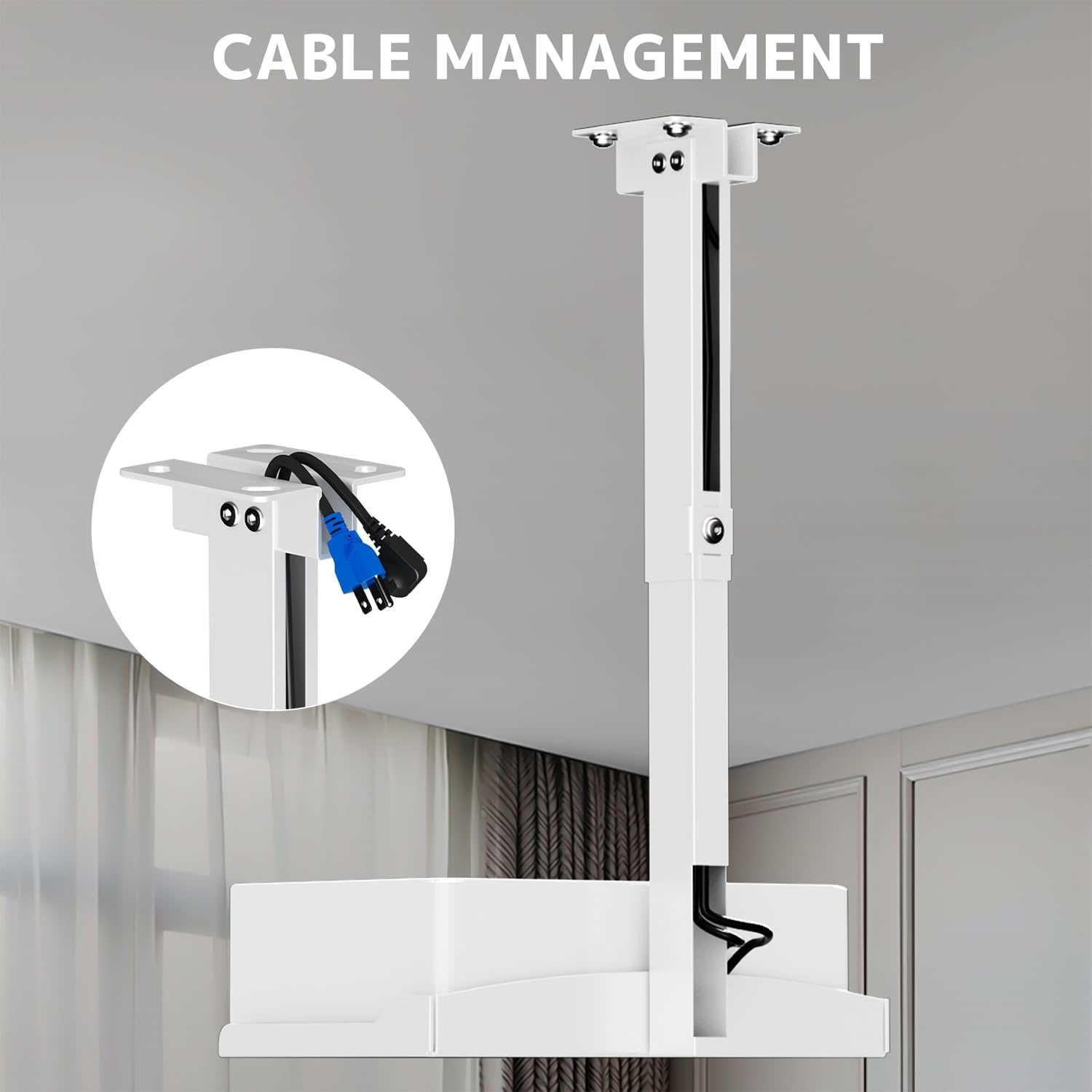 Beamerhouder 33% Korting | Verstelbaar 360-550mm | Zonder Boren