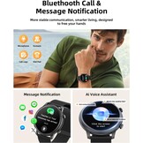 Dames Smartwatch Zwart | 1.39" HD Scherm | Bluetooth Bellen, Hartslag, SpO2 | 140+ Sportmodi