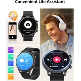 Dames Smartwatch Zwart | 1.39" HD Scherm | Bluetooth Bellen, Hartslag, SpO2 | 140+ Sportmodi