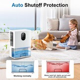 Stille Luchtontvochtiger 3000ml met 7 Kleuren Licht | 34% Korting
