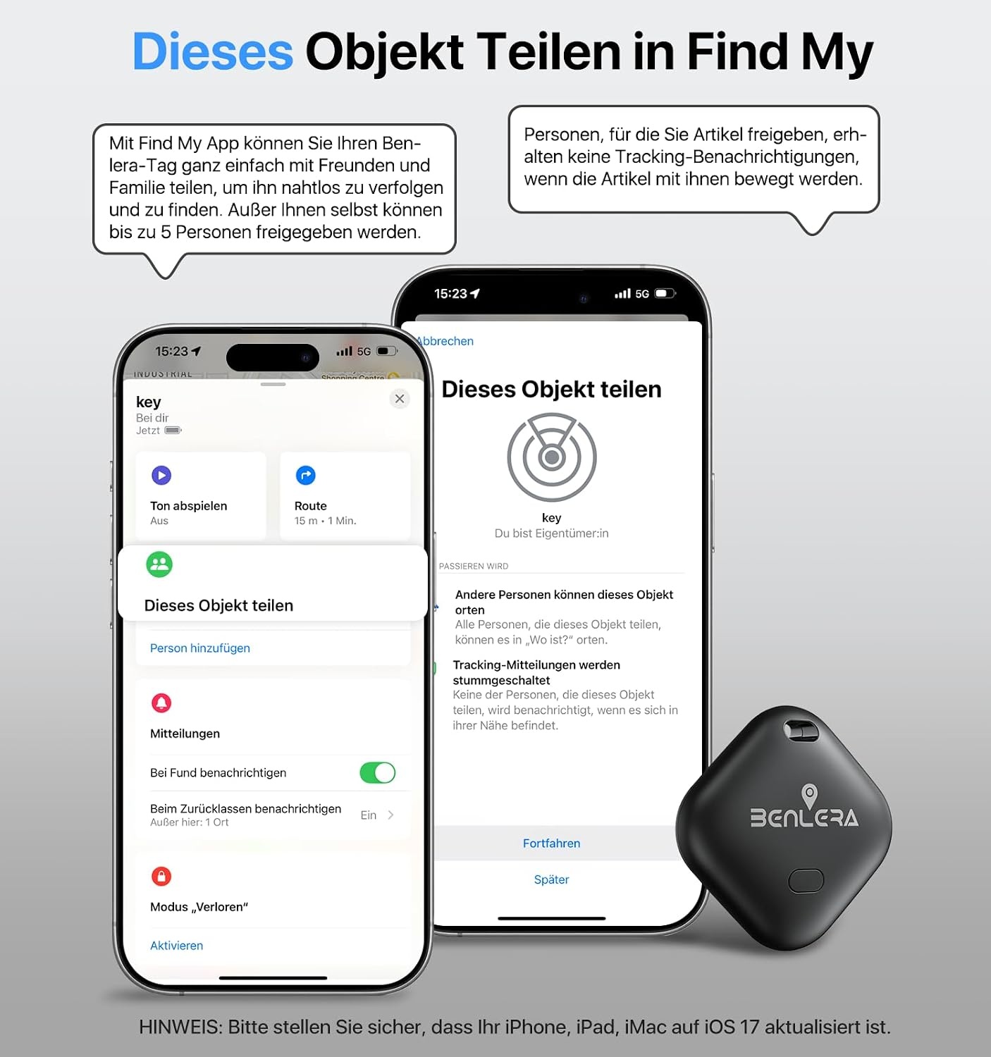 Benlera Smart Tag 4-Pack: Vind Sleutels & Bagage (iOS)