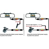 Achteruitrijcamerasysteem met 4.3" Spiegelmonitor (45% Korting)