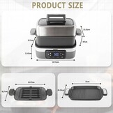 AEWHALE 8-in-1 Multicooker met Airfryer & Grill - Zilver - 34% Korting