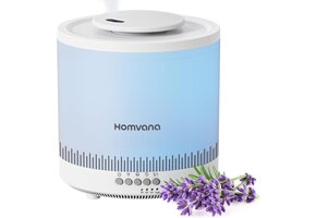 Luchtbevochtiger met Nachtlamp & Diffuser - 1.8L - 41% Korting!