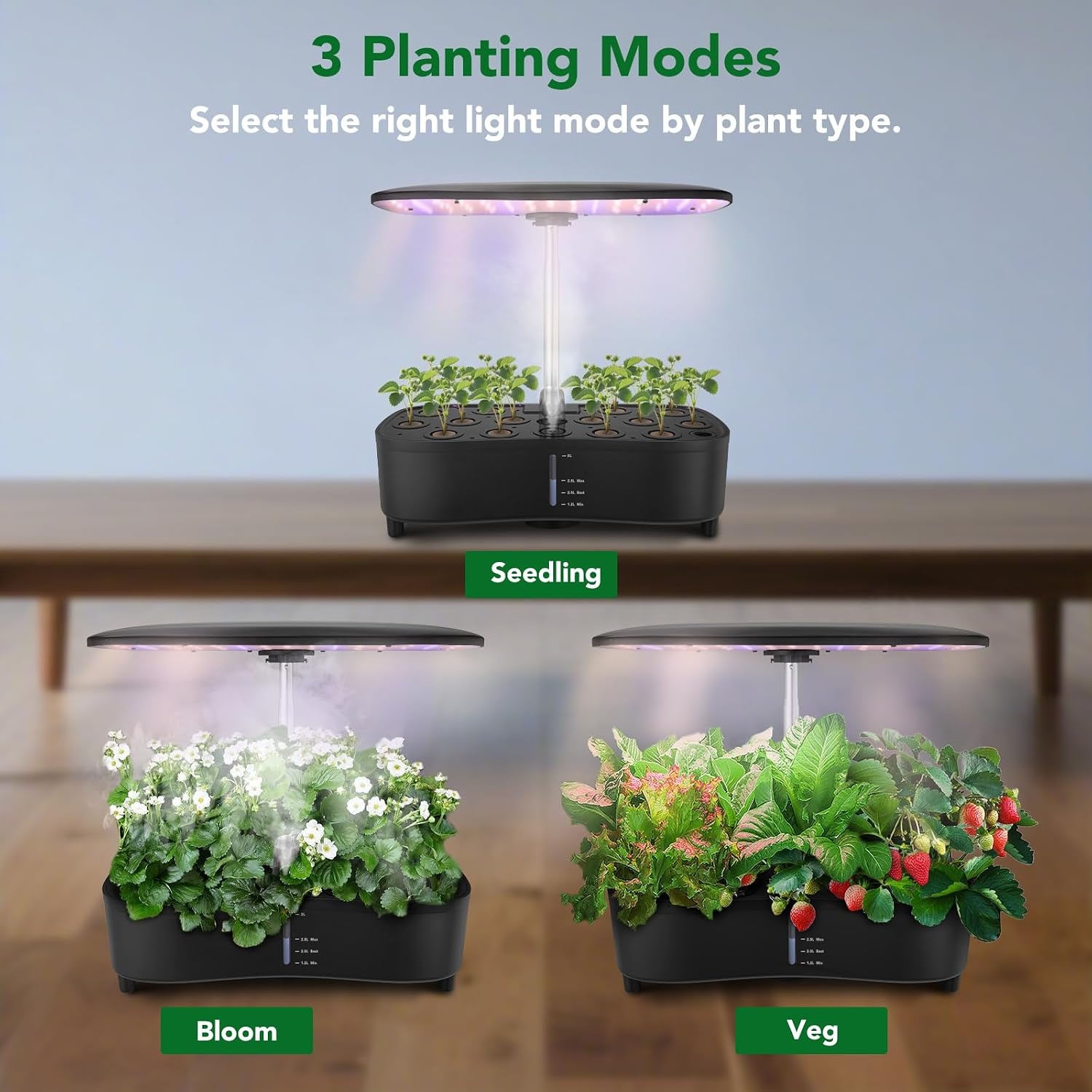 Sonidko Hydrocultuur Kweeksysteem - 48W LED - 34% Korting!