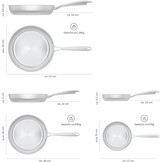 3-Delige RVS Pannenset 20/26/30cm | 47% Korting