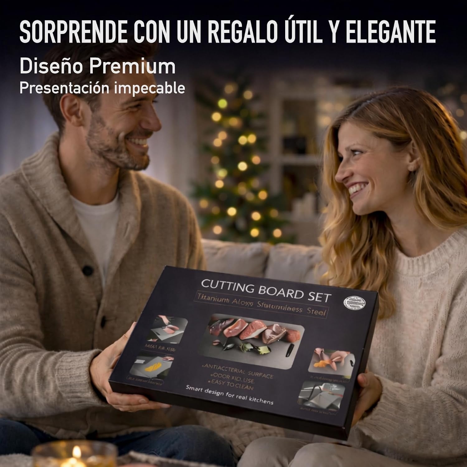 3-delige Titanium Snijplank Set - Antibacterieel & Vaatwasmachinebestendig