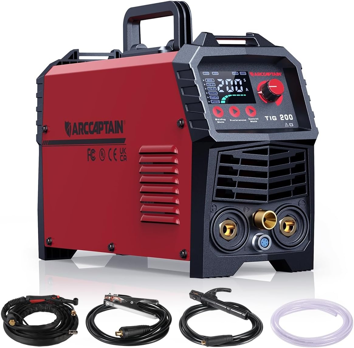 ARCCAPTAIN 2-in-1 TIG/MMA Lasapparaat 200A Geel - 35% Korting