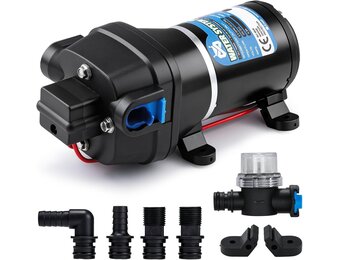 Mxmoonant 12V Zelfaanzuigende Waterpomp | 12,5 L/min | 54% Korting