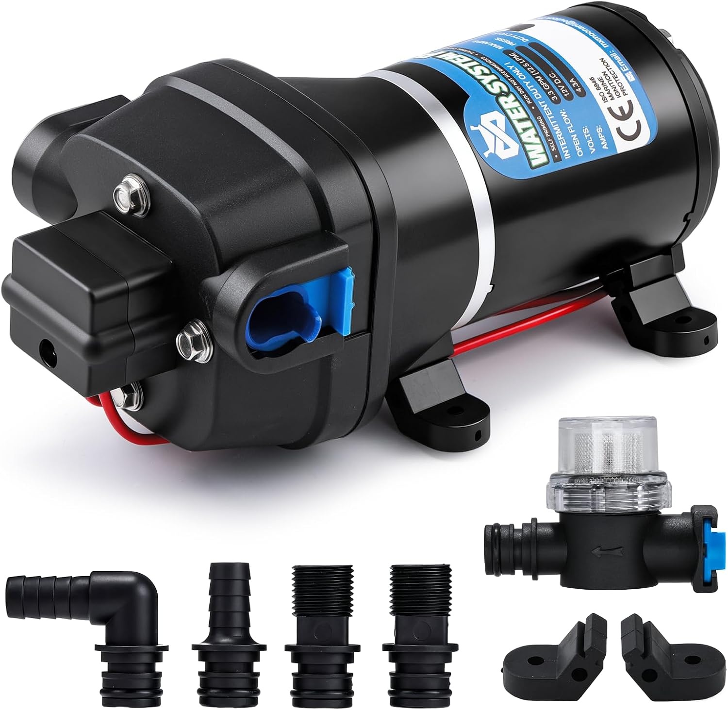 Mxmoonant 12V Zelfaanzuigende Waterpomp | 12,5 L/min | 54% Korting