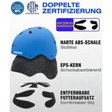 Kinder Fiets- & Skatehelm Blauw - Multi-sport, Verstelbaar (S/M/L) - 72% Korting