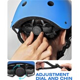 Kinder Fiets- & Skatehelm Blauw - Multi-sport, Verstelbaar (S/M/L) - 72% Korting