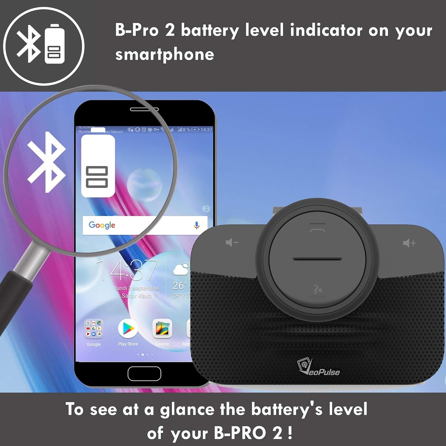 VeoPulse Bluetooth Autoluidspreker - Handsfree Rijden met 34% Korting