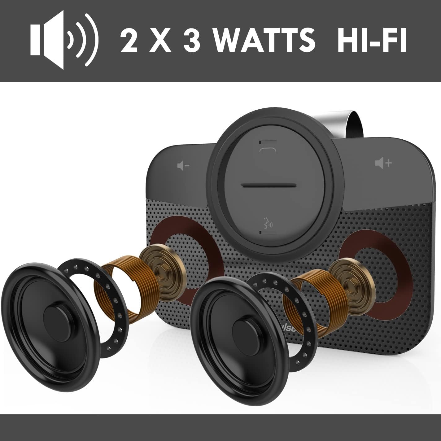 VeoPulse Bluetooth Autoluidspreker - Handsfree Rijden met 34% Korting