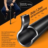 Verstelbare Wandelstok met LED-licht & Dubbele Handgreep - 34% Korting