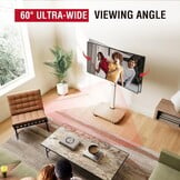 Verrijdbare TV-standaard met Houten Voet - 32-65" - 34% Korting!