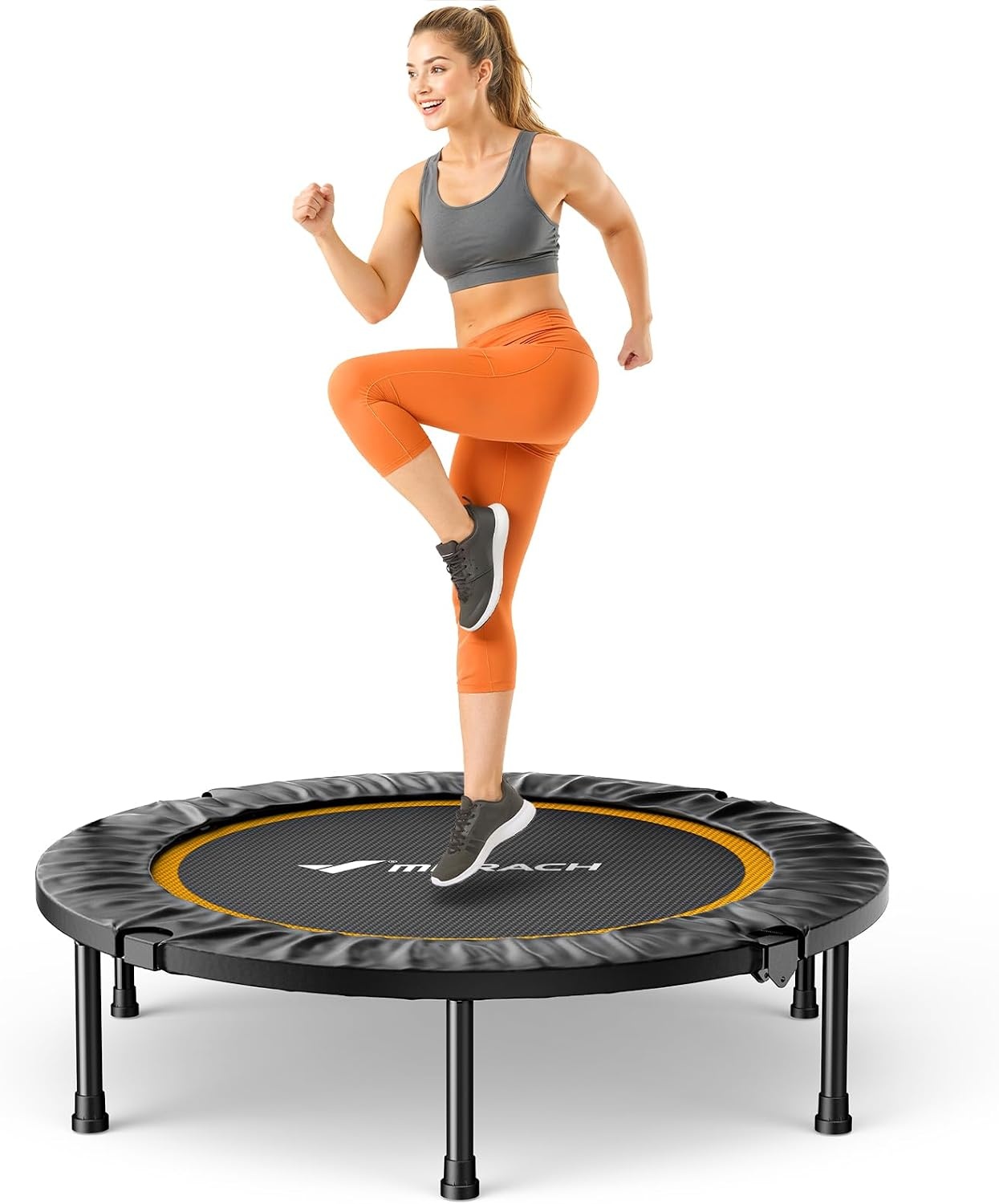 MERACH Mini Trampoline (40"/48") - Stil & Opvouwbaar, Max 150kg