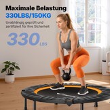 MERACH Mini Trampoline (40"/48") - Stil & Opvouwbaar, Max 150kg