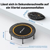 MERACH Mini Trampoline (40"/48") - Stil & Opvouwbaar, Max 150kg