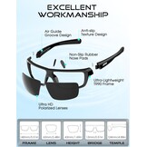 Heren Sport Zonnebril met Gepolariseerde Glazen & UV400 - 60% Korting