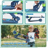 Kinderstep met LED-wielen - 3 jaar+, Inklapbaar, Blauw