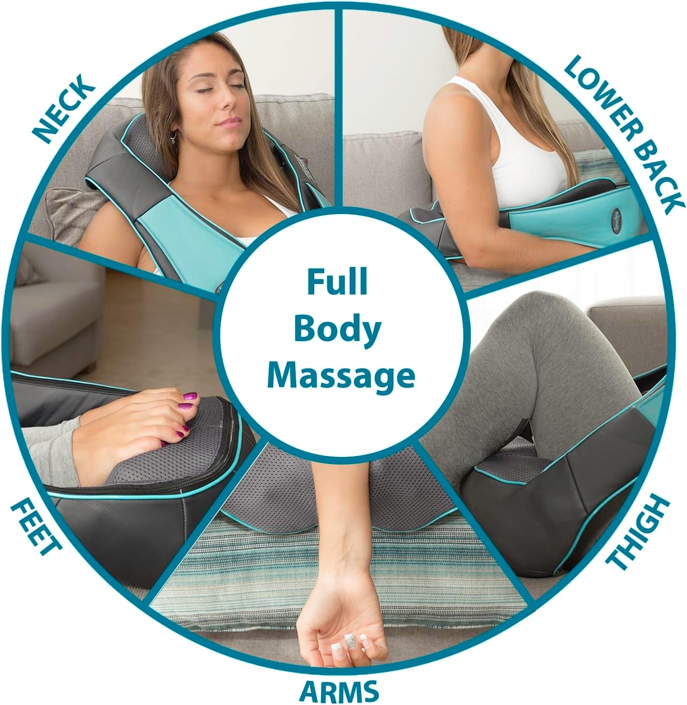 Elektrisch Shiatsu Massageapparaat met Warmte - 59% Korting!