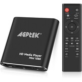 AGPTEK Mini Full-HD 1080p Mediaspeler - Zwart - 34% Korting