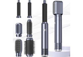 6-in-1 Heteluchtborstel Haarstyler 1000W | Föhn, Krultang & Stijlborstel - 50% Korting!