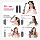 Heteluchtborstel 6-in-1 Haarstyler 1000W - 45% Korting!