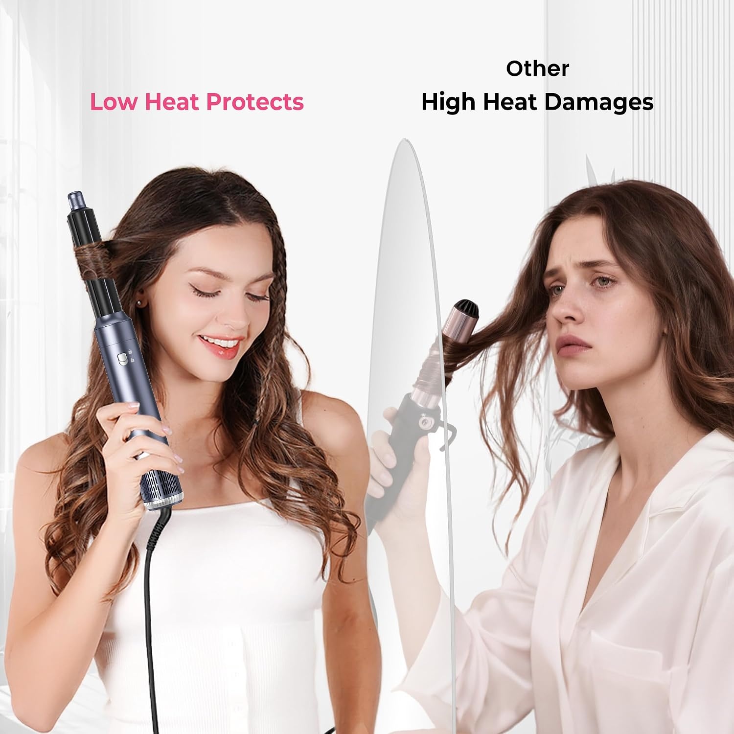 Heteluchtborstel 6-in-1 Haarstyler 1000W - 45% Korting!