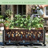 Verhoogd Bloembed met Spalier & Wielen - 54% Korting!