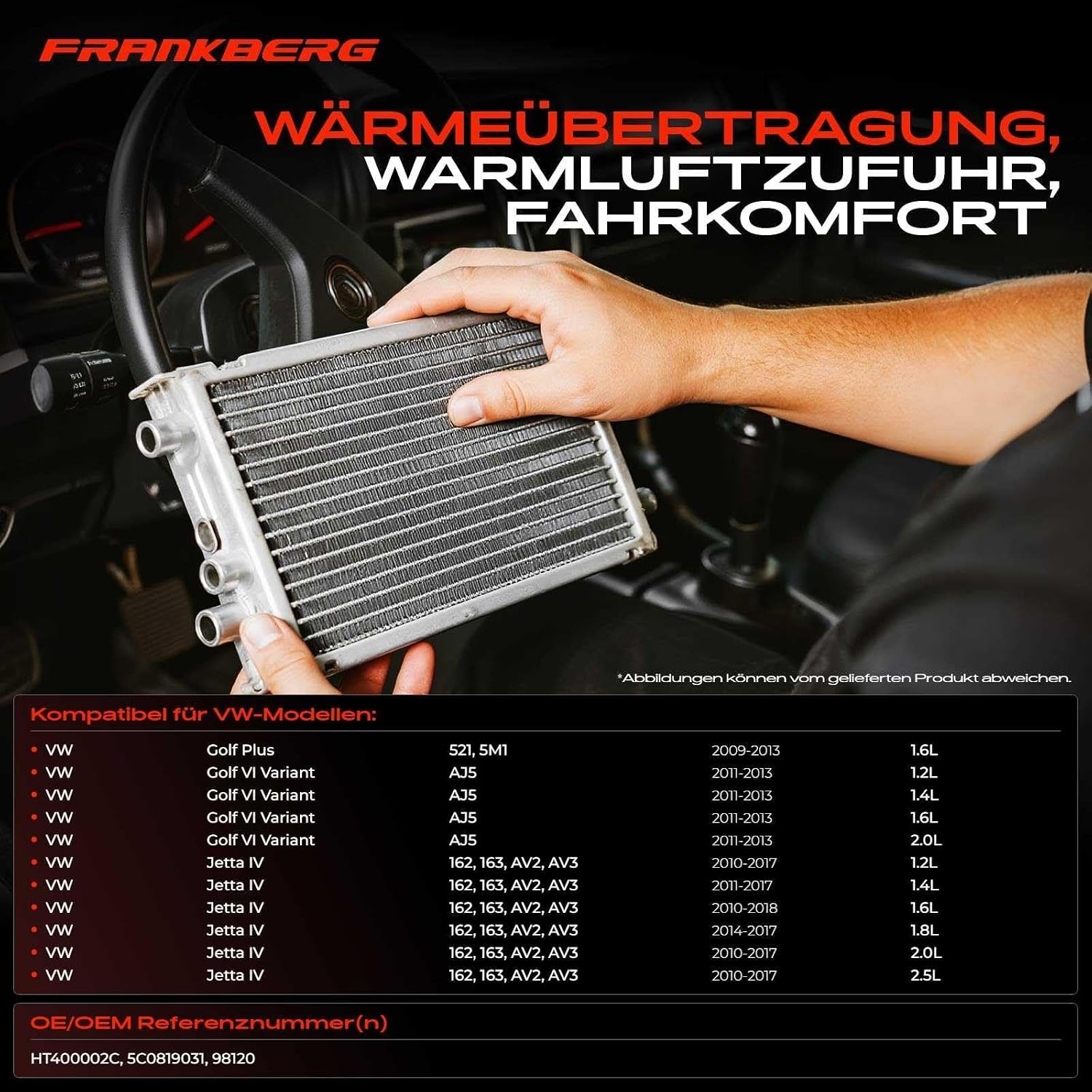Warmtewisselaar VW Golf Plus/Variant, Jetta IV (5C0819031) - 59% Korting