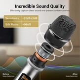 TONOR Draadloos Microfoonsysteem 4x Handheld Mics, 90m Bereik - 30% Korting