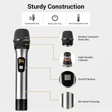 TONOR Draadloos Microfoonsysteem 4x Handheld Mics, 90m Bereik - 30% Korting